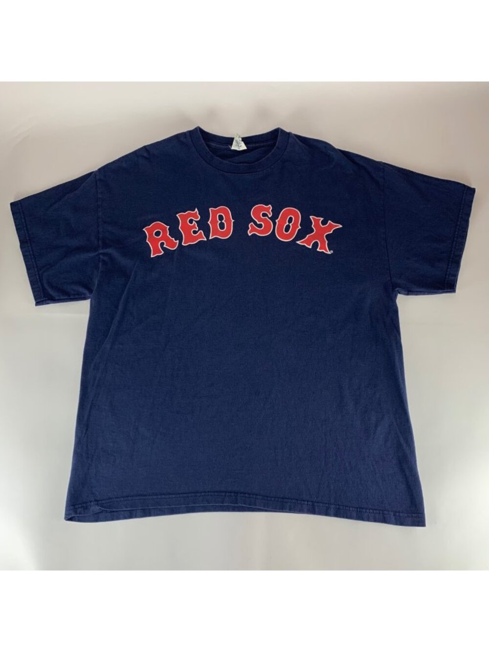 Boston Red Sox MLB Vintage Navy Blue Delta Pro Weight Short Sleeve Shirt Mens XL